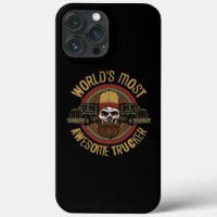 Trucker Truck Driver Vintage World'S Most Awesome