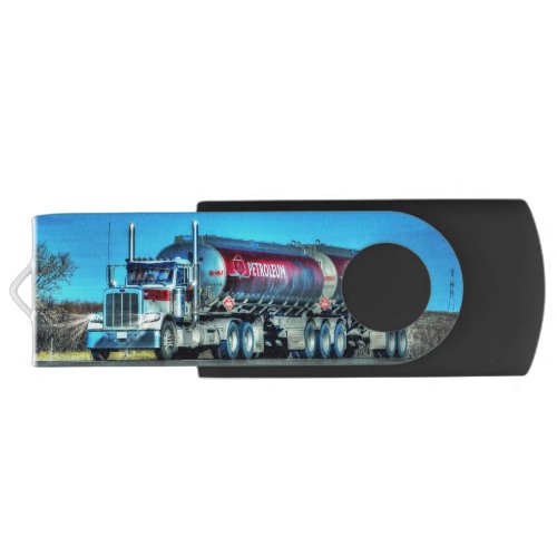 Trucker Truck Lorry Petrol_tanker Gift 8 Flash Drive