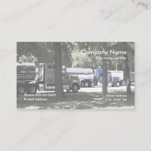Trucker Trucking Business Card