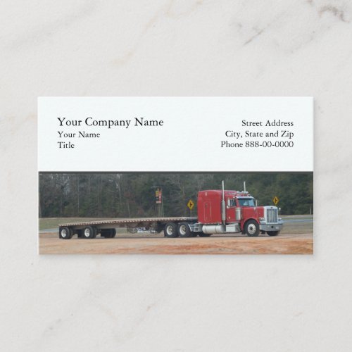 Trucker Trucking Business Card
