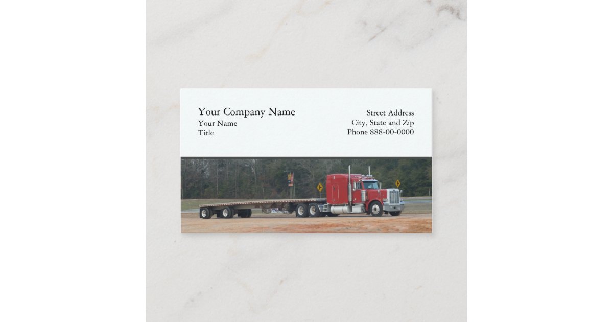 Trucker Trucking Business Card
