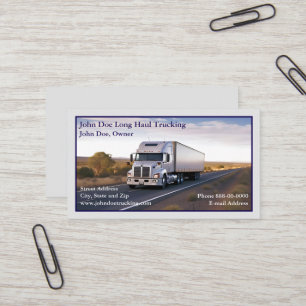Trucker Trucking Business Card