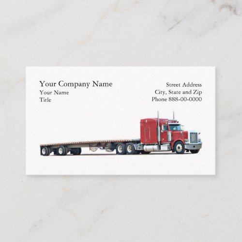 Trucker Trucking Business Card