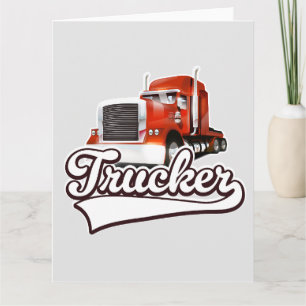 Trucker vintage logo card