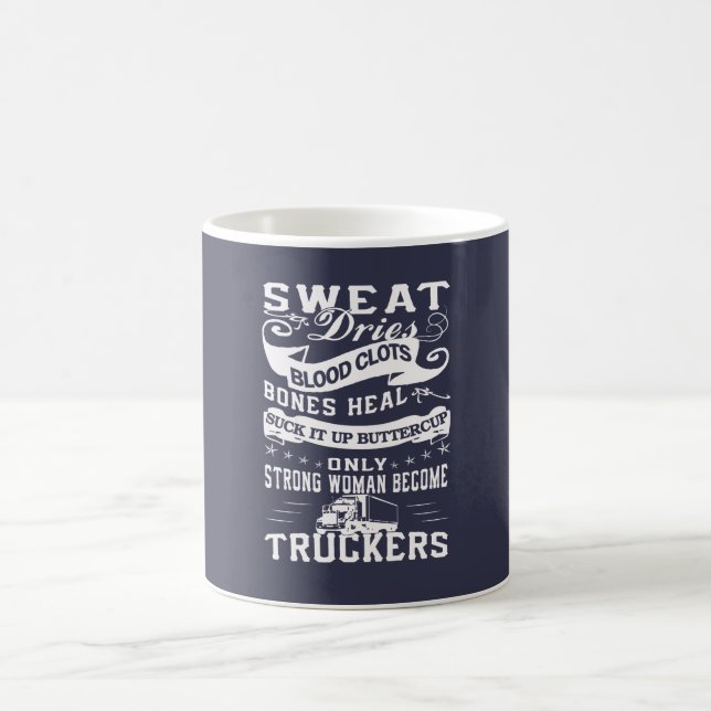 Trucker Woman Coffee Mug (Center)