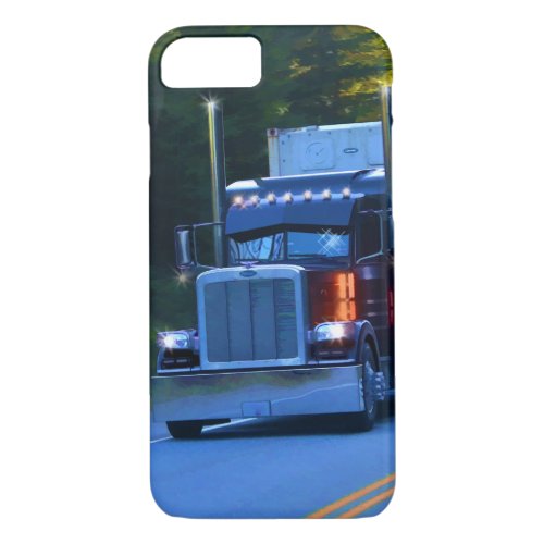 Truckers Big Rig Cargo Truck Art iPhone 87 Case