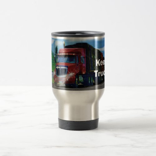 Truckers Big Rig Cargo Truck Coffee Mug