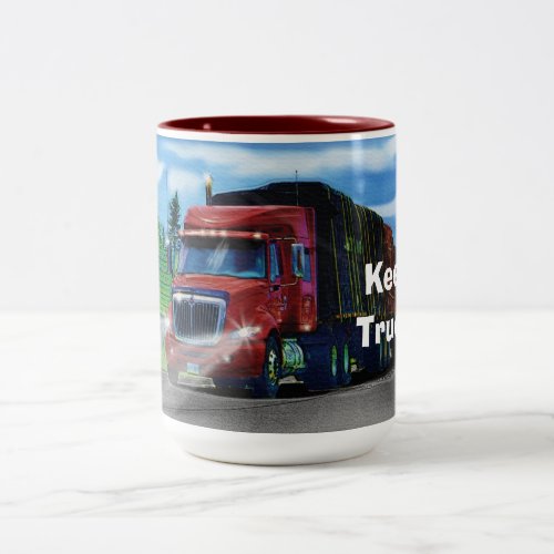 Truckers Big Rig Cargo Truck Coffee Mug