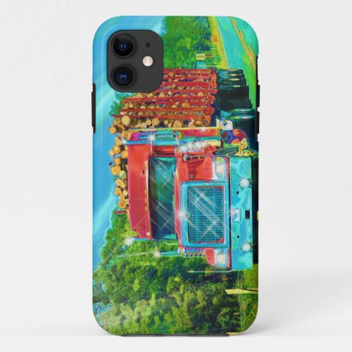 Truckers Big Rig Logging Truck Phone Case