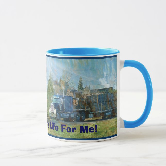 TRUCKERS BIG RIG TRUCK STOP COFFEE MUGS (Right)