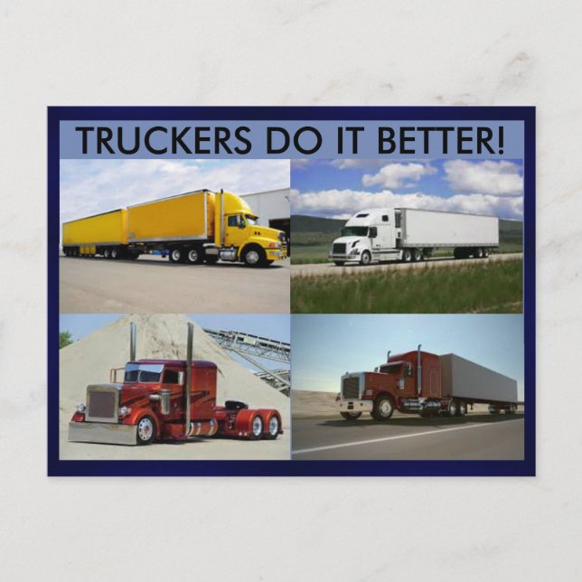 Truckers Do It Better Postcard (Front)