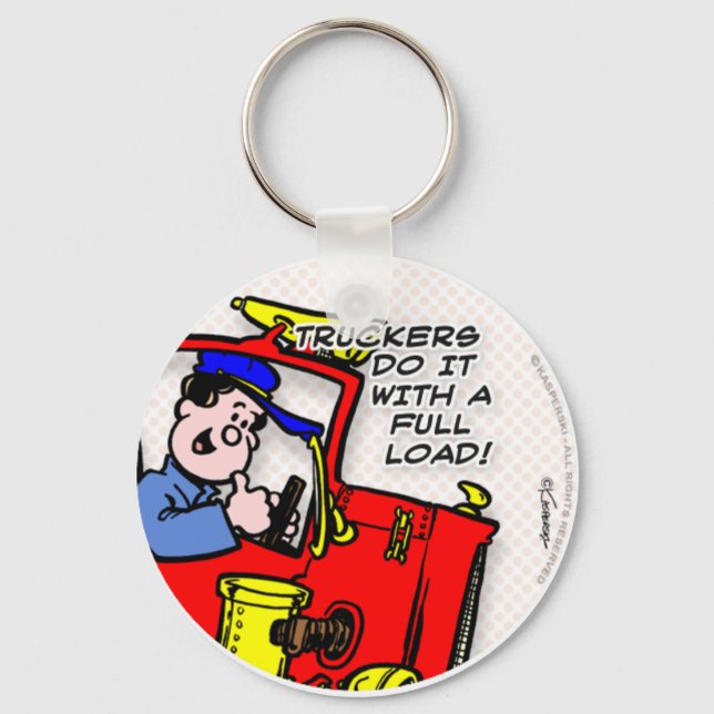 Truckers Do It Keychain (Front)