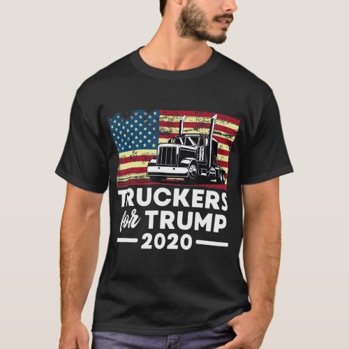 Truckers For Trump 2020 Pro_Trump Truck Drivers Ap T_Shirt