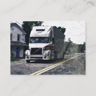 Truckers Freight Company Heavy Transport Biz Card