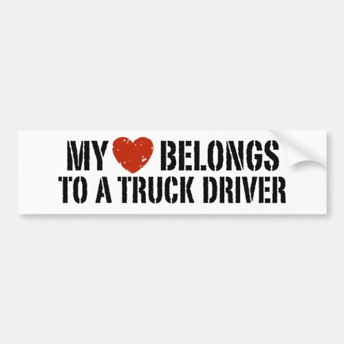 Truckers Girl Bumper Sticker