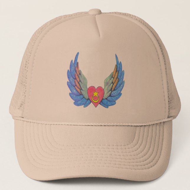 Trucker's hat with winged heart (Front)