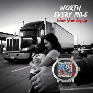 Truckers Move America: Distressed Flag Style Watch