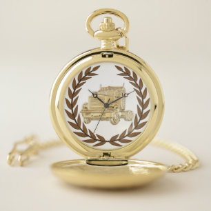 Trucker's Retirement Gold Pocket Watch