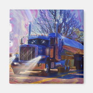Truckers Tanker Lorry Heavy Transport Gift Magnet