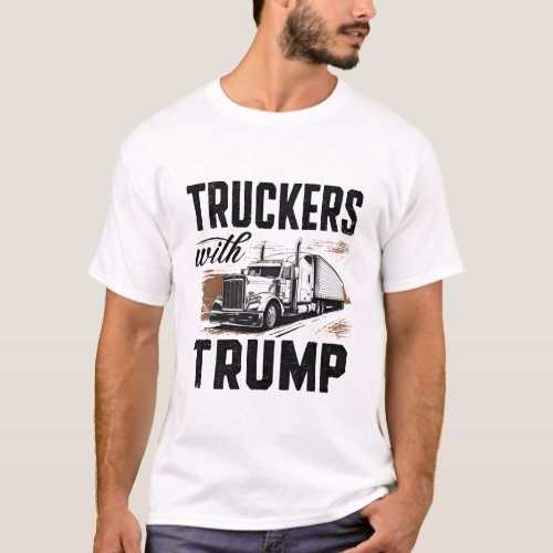 Truckers with Trump T_Shirt