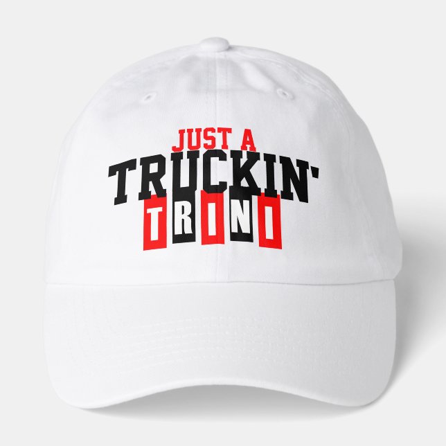Truckin’ Trini Bold Identity Design Hat (Front)