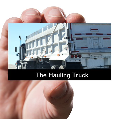 Trucking And Hauling Services Business Card