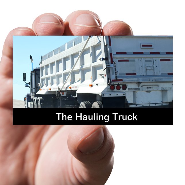 Trucking And Hauling Services Business Card (Creator Uploaded)