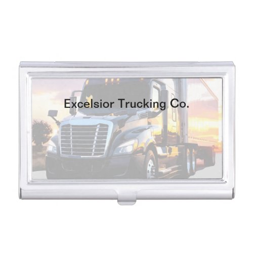 Trucking And Shipping Business Card Holder