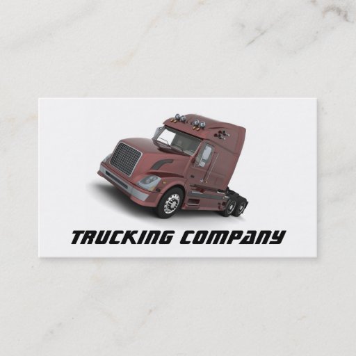 Customizable Trucking Business Card