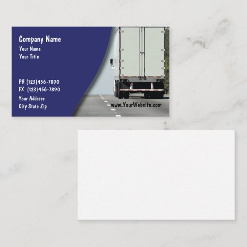 Trucking Business Card | Zazzle