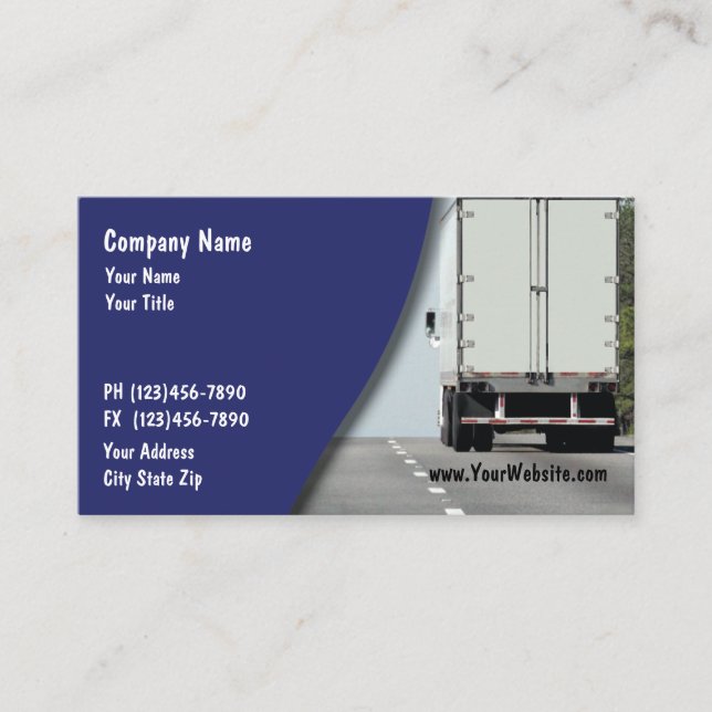 Trucking Business Card (Front)