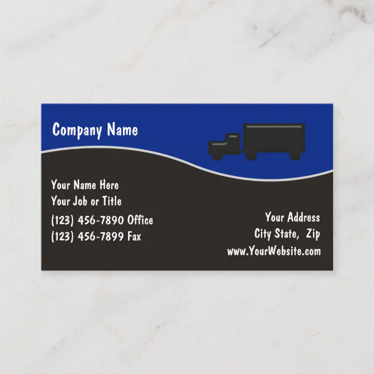 Trucking Business Card | Zazzle