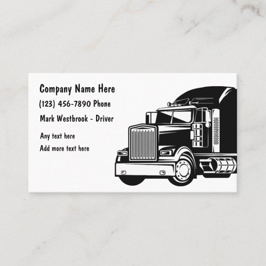 Trucking Business Card Modern Template