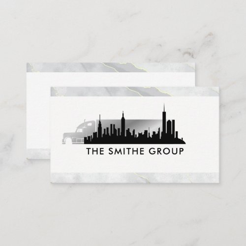 Trucking  City Skyline Business Card