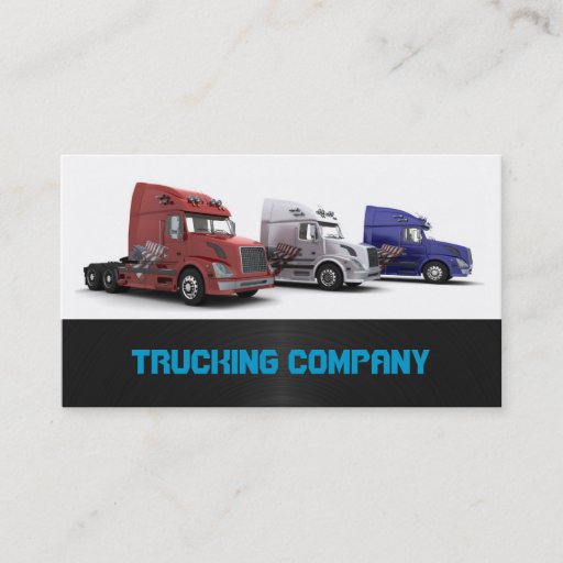 Customizable Trucking Company Business Card