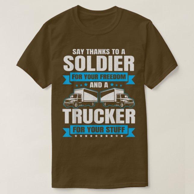 Trucking Country Trucker Diesel Freight Truck Driv T-Shirt (Design Front)