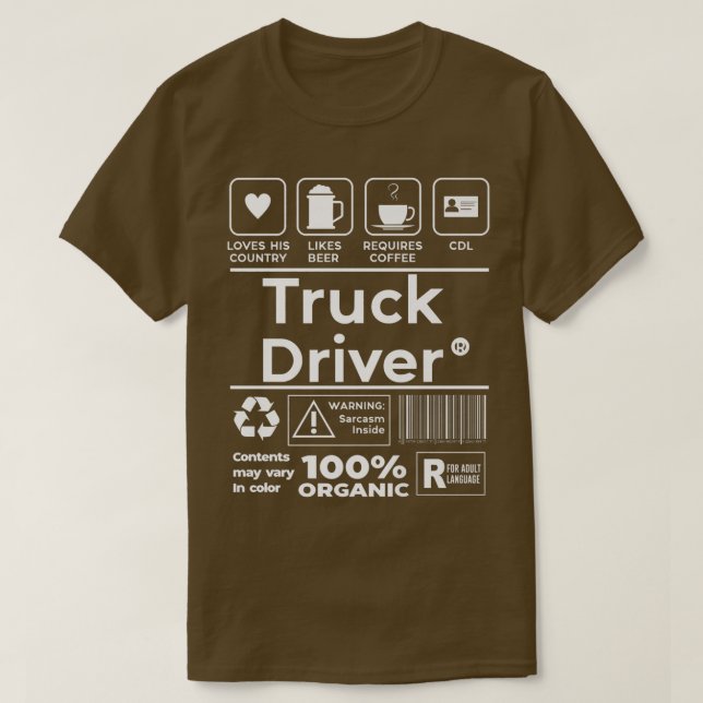 Trucking Country Trucker Diesel Freight Truck Driv T-Shirt (Design Front)