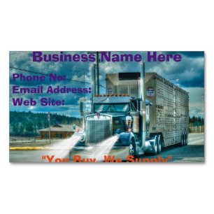 Trucking Firms Delivery Transport Biz Cards