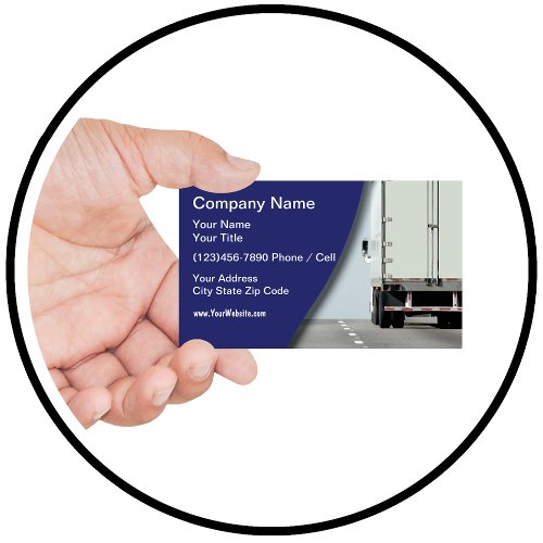 Trucking Freight Truck Driver Business Card