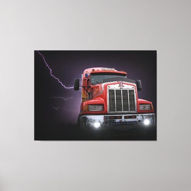 Trucking In Lighting Canvas Print (Front)