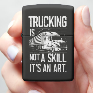 Trucking Is An Art Zippo Lighter
