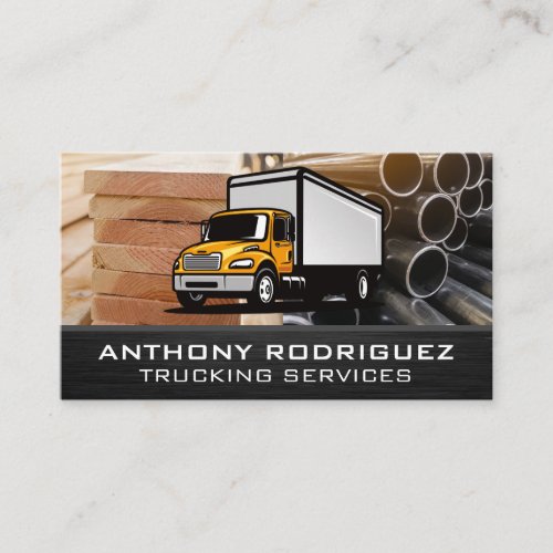 Trucking Services  Building Materials Business Card