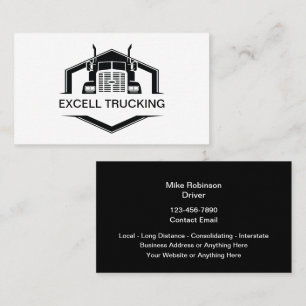 Trucking Services Business Card Template
