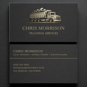Trucking Services Professional Business Card