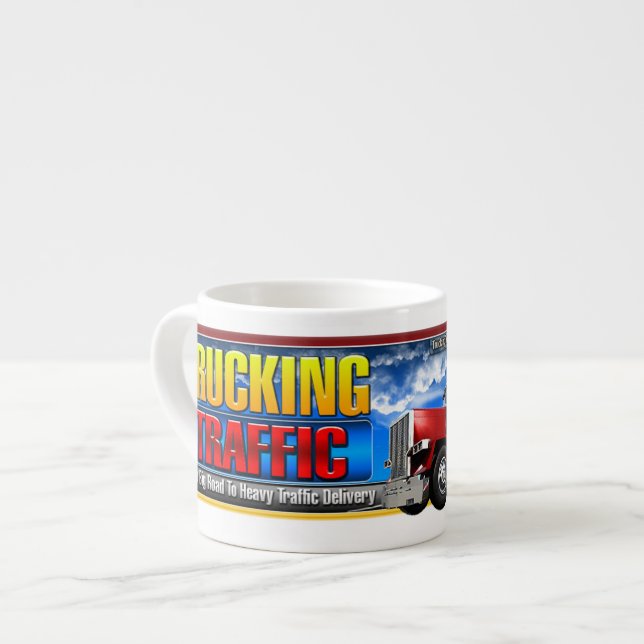 Trucking Traffic 6oz Espresso Mug (Front Left)