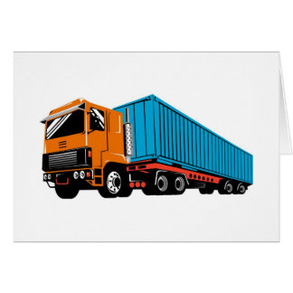 trucking truck lorry container truck cards
