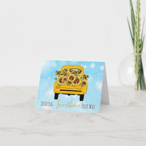 Truckload of sunshine  note card