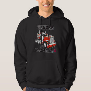 Trucks And Mascara Vintage Female Trucker Girl Fre Hoodie