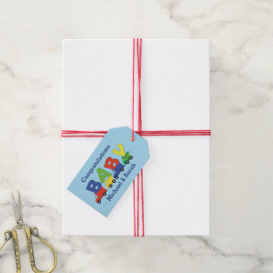 Trucks Baby Shower Gift Tags