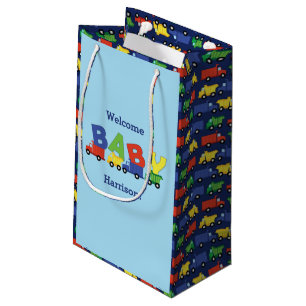 Trucks Baby Shower Small Gift Bag